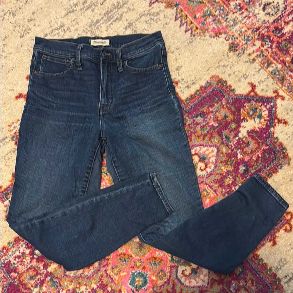 Madewell Blue Skinny Jeans Classic Stretch Fit